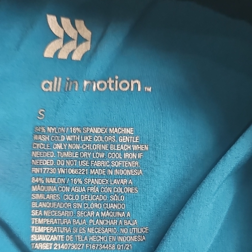 All in Motion Teal Muscle Tee - Picture 4 of 4
